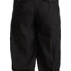 GF Ferre Black Viscose Cropped Harem Pants