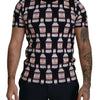 Dolce & Gabbana Black Bacio Di Venere Cotton Crew T-shirt