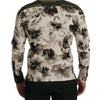 Dolce & Gabbana Green Beige Floral Cotton Stretch Exclusive Shirt