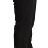 Just Cavalli Black Mid Waist Denim Cotton Skinny Jeans