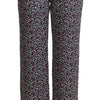 Michael Kors Black High Waist Printed Straight Pants