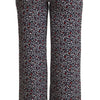 Michael Kors Black High Waist Printed Straight Pants