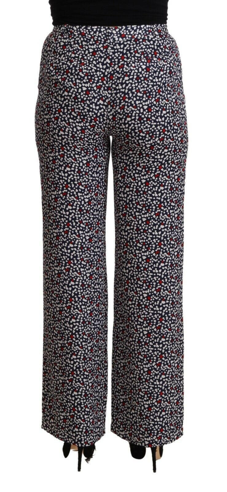 Michael Kors Black High Waist Printed Straight Pants