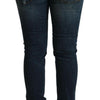 Acht Blue Washed Low Waist Slim Fit Denim Jeans
