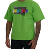 T-shirt ras du cou à manches courtes vert chic Dolce &amp; Gabbana