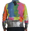Dolce & Gabbana Multicolor Turtleneck Pullover Mohair Sweater