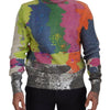 Dolce & Gabbana Multicolor Turtleneck Pullover Mohair Sweater