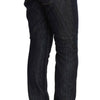 Acht Blue Denim Cotton Bottoms Straight Fit Jeans