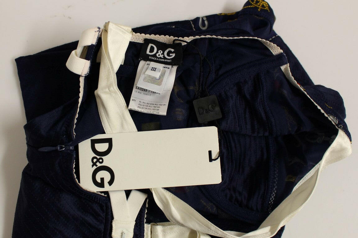 Dolce & Gabbana Blue Sailor Motive Tank Top