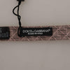 Dolce & Gabbana Gray Fantasy Print Adjustable Neck Papillon Bow Tie
