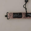 Dolce & Gabbana Gray Fantasy Print Adjustable Neck Papillon Bow Tie