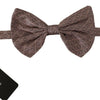 Dolce & Gabbana Gray Fantasy Print Adjustable Neck Papillon Bow Tie