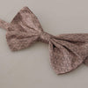 Dolce & Gabbana Gray Fantasy Print Adjustable Neck Papillon Bow Tie