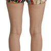 Dolce & Gabbana Multicolor High Waist Hot Pants Shorts