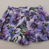 Dolce & Gabbana Purple Anemone High Waist Hot Pants Shorts