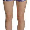 Dolce & Gabbana Purple Anemone High Waist Hot Pants Shorts