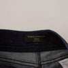 Dolce & Gabbana Blue Denim Stretch Crystal Hot Pants Shorts