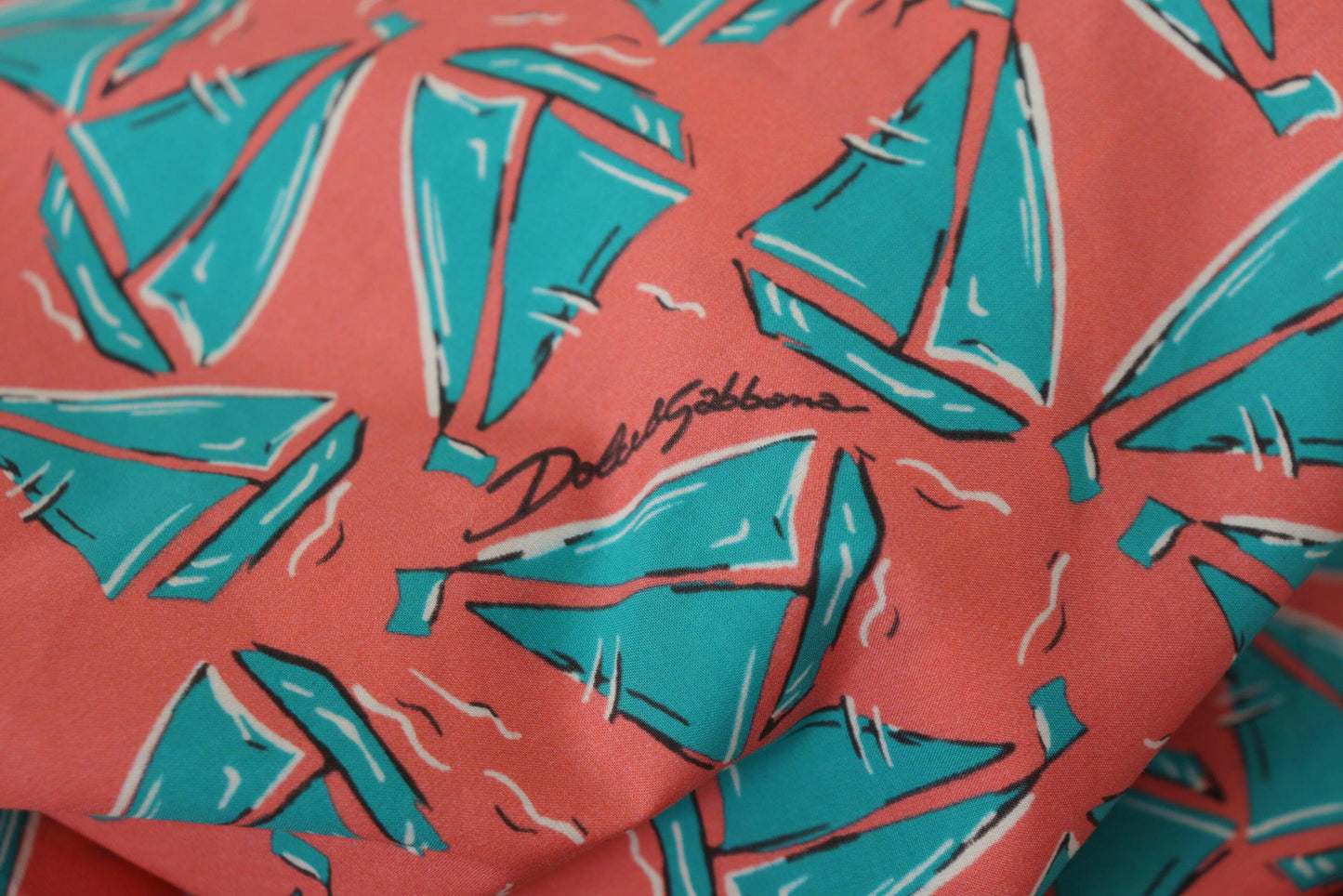 Haut en coton rose à imprimé voilier chic Dolce &amp; Gabbana