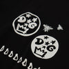 Dolce &amp; Gabbana Schwarzes Baumwoll-T-Shirt mit Rundhalsausschnitt und Logo-Motiv