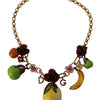 Collier Dolce &amp; Gabbana Chic Gold Statement en forme de fruits de Sicile