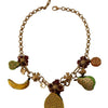 Collier Dolce &amp; Gabbana Chic Gold Statement en forme de fruits de Sicile