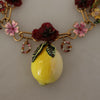 Collier Dolce &amp; Gabbana Chic Gold Statement en forme de fruits de Sicile