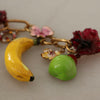 Collier Dolce &amp; Gabbana Chic Gold Statement en forme de fruits de Sicile