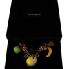 Collier Dolce &amp; Gabbana Chic Gold Statement en forme de fruits de Sicile