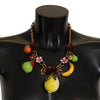 Collier Dolce &amp; Gabbana Chic Gold Statement en forme de fruits de Sicile