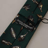 Dolce & Gabbana Black Bottle Fantasy Print Silk Adjustable Accessory Tie