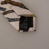 Dolce & Gabbana Pink Pen Dots Print 100% Silk Adjustable Neck Accessory Tie
