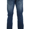 Acht Blue Wash Denim Cotton Stretch Slim Fit Jeans
