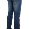 Acht Blue Wash Denim Cotton Stretch Slim Fit Jeans