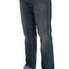 Acht Blue Wash Cotton Denim Regular Fit Jeans