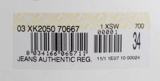 Acht Blue Wash Cotton Denim Regular Fit Jeans