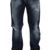 Acht Blue Wash Cotton Denim Regular Fit Jeans