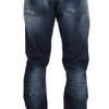 Acht Blue Wash Cotton Denim Regular Fit Jeans