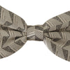 Dolce & Gabbana Gray 100% Silk Adjustable Neck Papillon Bow Tie