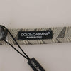 Dolce & Gabbana Gray 100% Silk Adjustable Neck Papillon Bow Tie