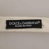 Dolce & Gabbana White 100% Silk Slim Adjustable Neck Papillon Tie