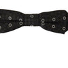 Dolce & Gabbana Black White Polka Dot 100% Silk Neck Papillon Tie