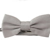 Dolce & Gabbana Gray 100% Silk Adjustable Neck Papillon Tie