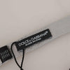 Dolce & Gabbana Gray 100% Silk Adjustable Neck Papillon Tie