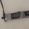 Dolce & Gabbana Gray 100% Silk Adjustable Neck Papillon Tie