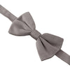 Dolce & Gabbana Gray 100% Silk Adjustable Neck Papillon Tie