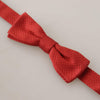 Dolce & Gabbana Red 100% Silk Adjustable Neck Papillon Tie