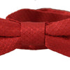 Dolce & Gabbana Red 100% Silk Adjustable Neck Papillon Tie