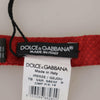 Dolce & Gabbana Red 100% Silk Adjustable Neck Papillon Tie