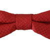 Dolce & Gabbana Red 100% Silk Adjustable Neck Papillon Tie