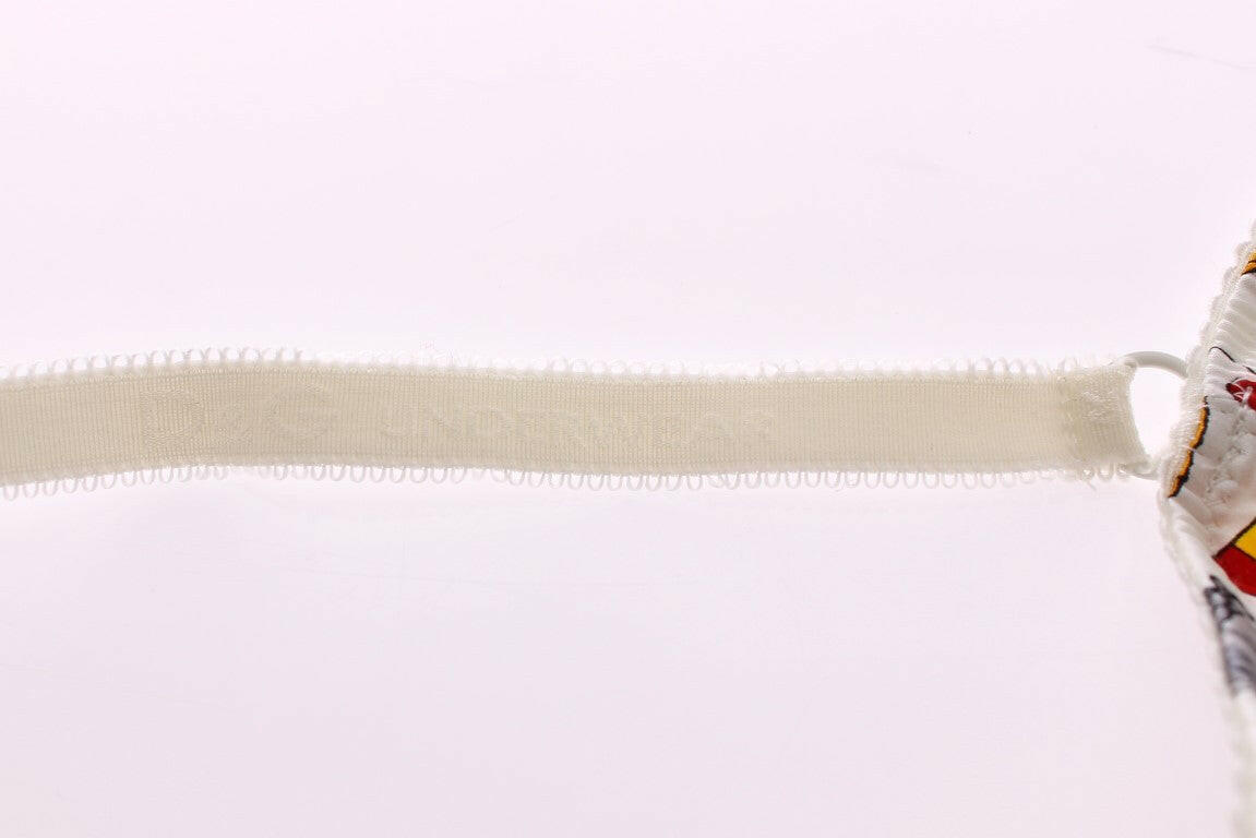 Dolce & Gabbana White Sailor Bra Panty Stretch Underwear